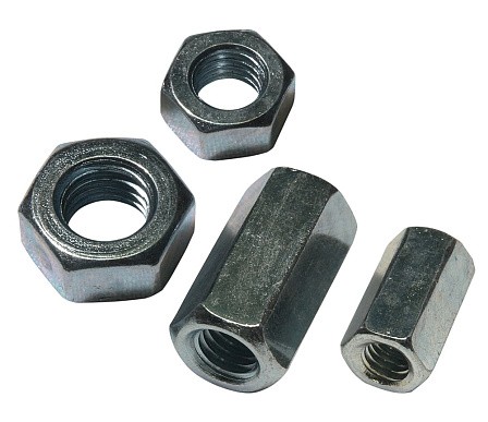 Гайка оцинкованная М10 (100 шт в 1 кг)